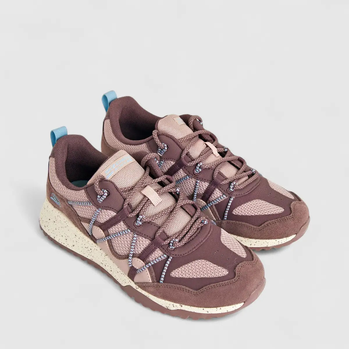 Skechers Ladies Comfort Sneaker Bobs Squad 3 117188 Mauve SW92