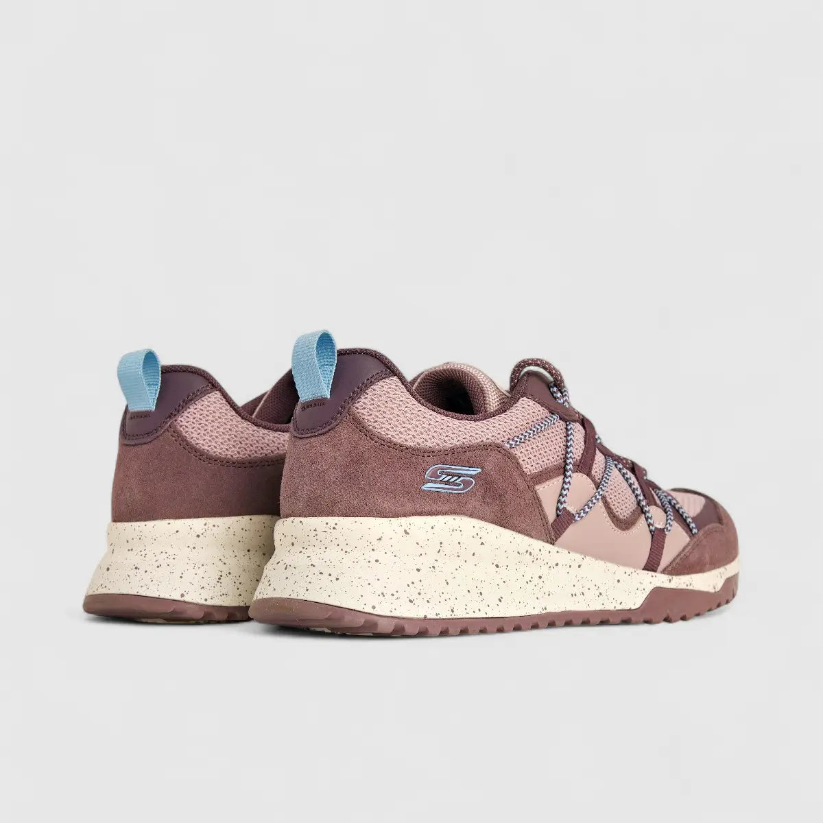 Skechers Ladies Comfort Sneaker Bobs Squad 3 117188 Mauve SW92
