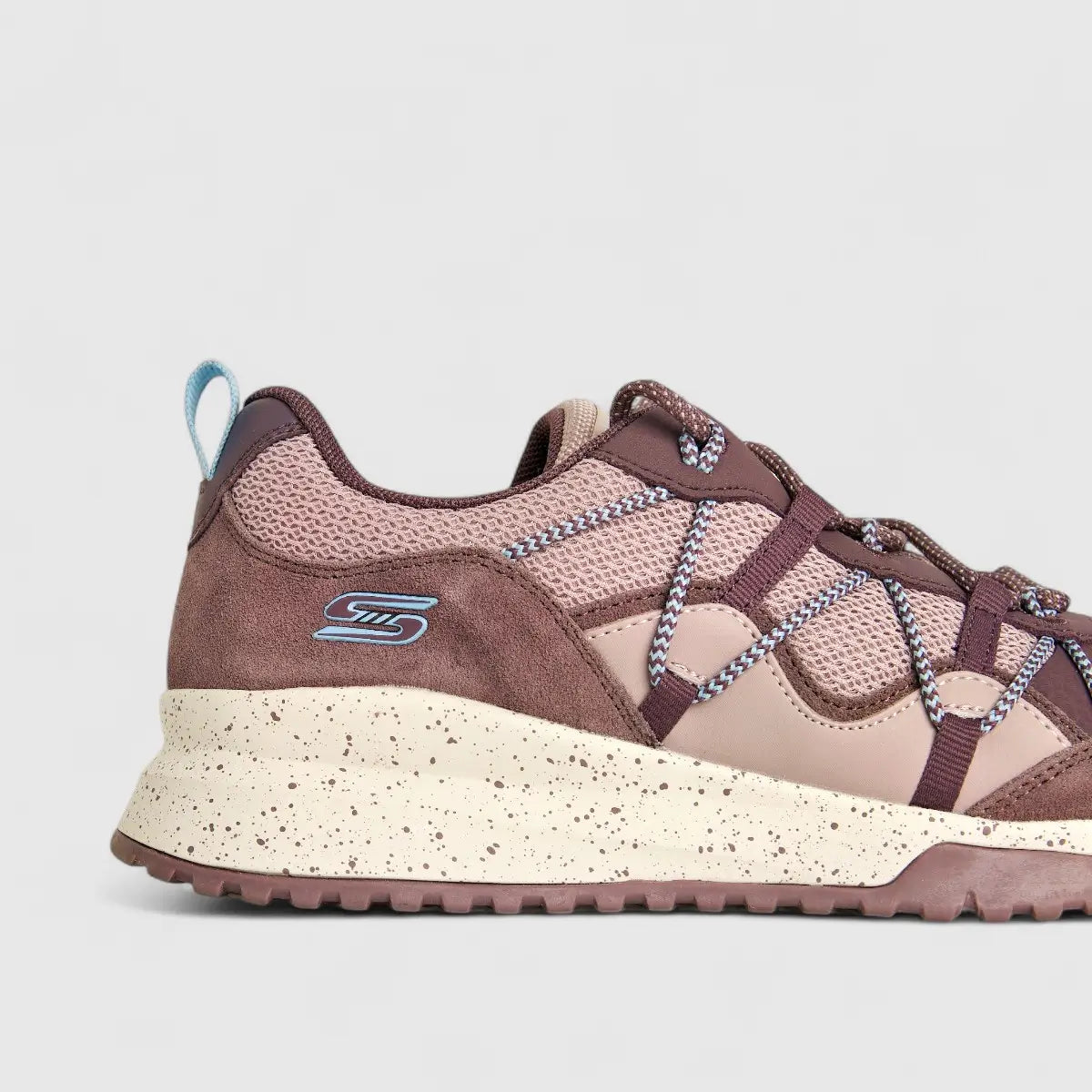 Skechers Ladies Comfort Sneaker Bobs Squad 3 117188 Mauve SW92