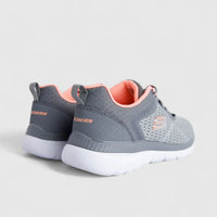 Skechers Ladies Comfort Sneaker Bountiful 12607 Grey Coral SW122