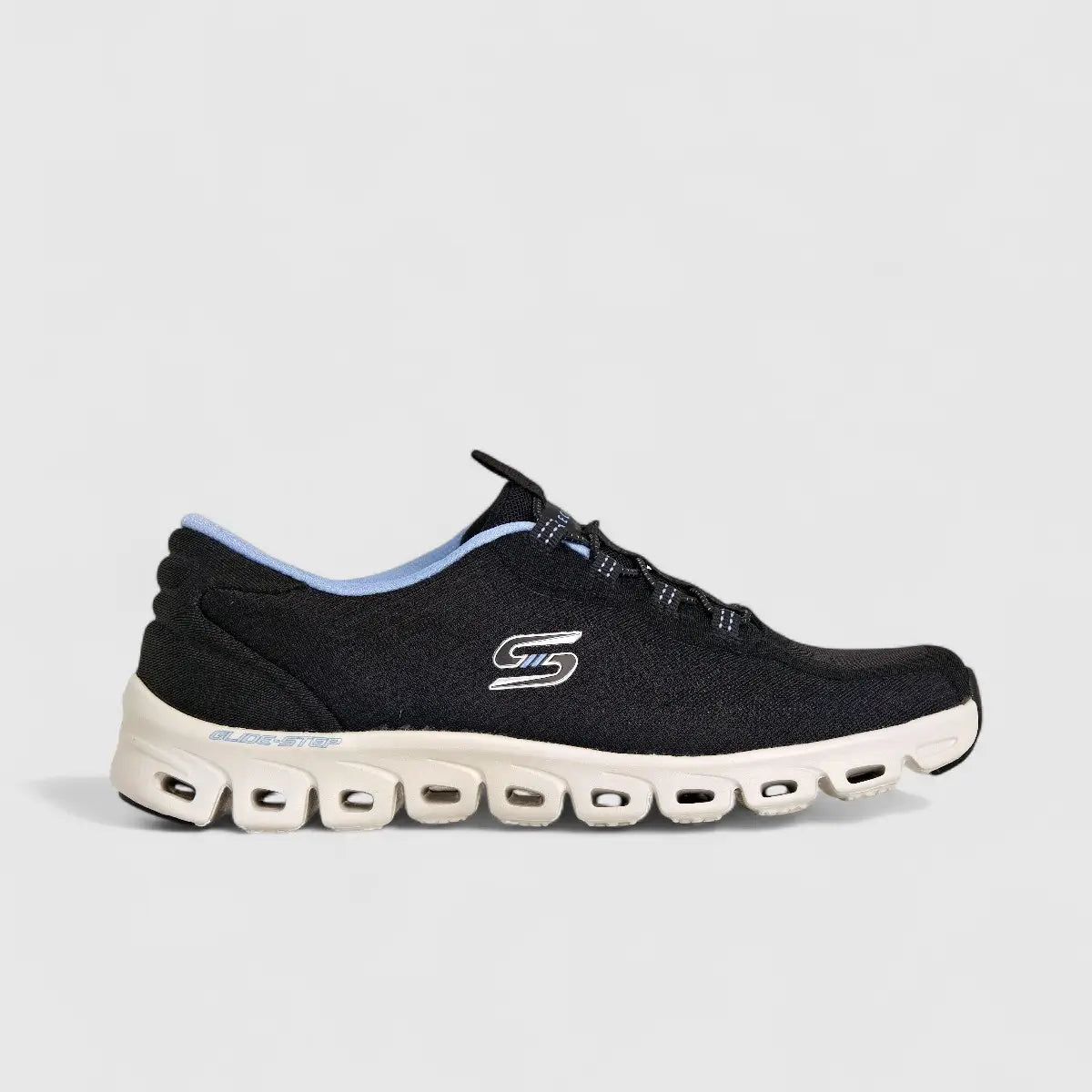 Skechers Ladies Comfort Sneaker Glide Step 104332 Black SW84