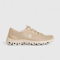 Skechers Ladies Comfort Sneaker Glide Step 104332 Taupe Pink SW85