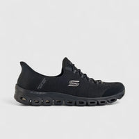 Skechers Ladies Comfort Slip In Sneaker Glide Step 104547 Black SW73