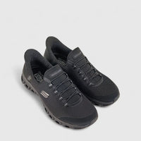 Skechers Ladies Comfort Slip In Sneaker Glide Step 104547 Black SW73