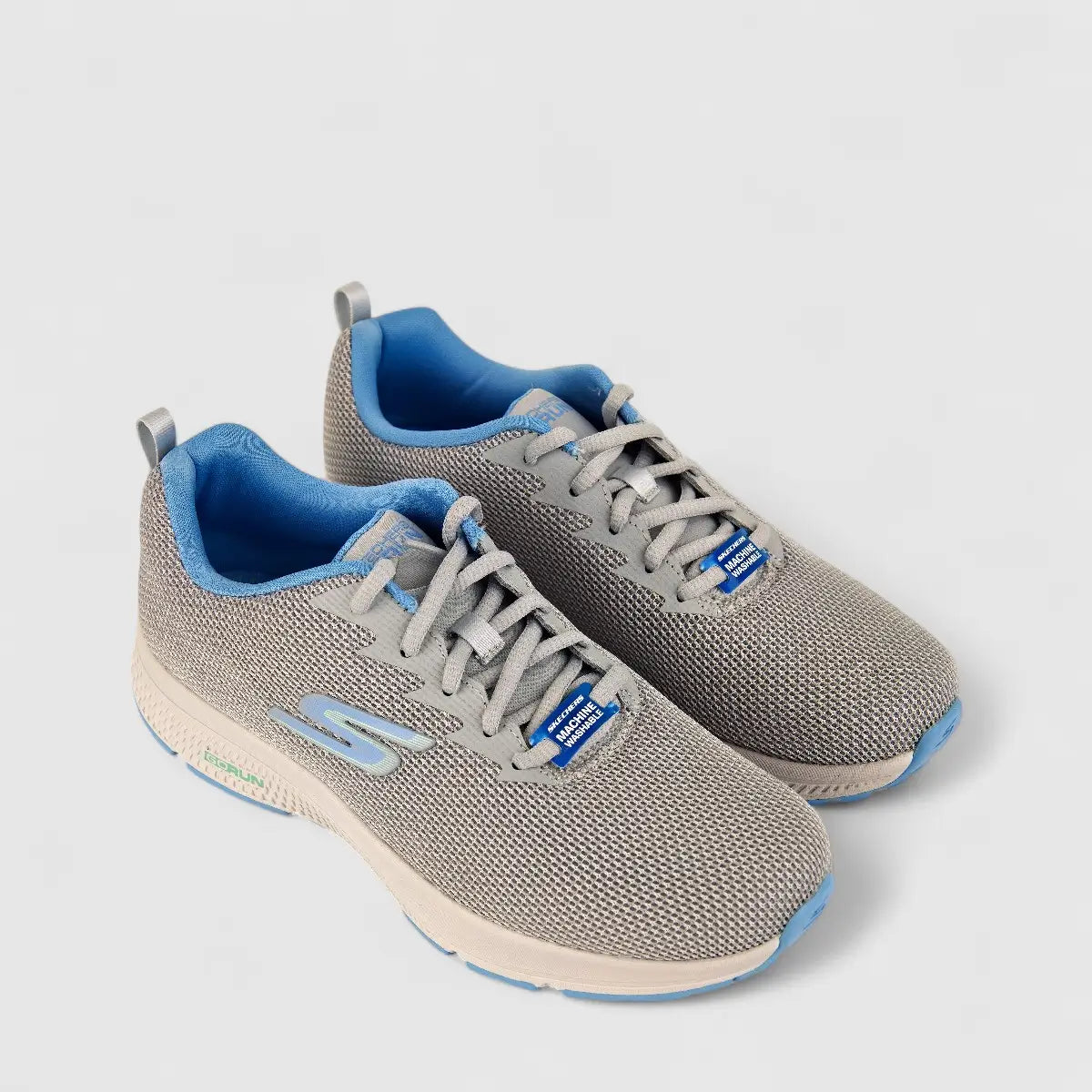 Skechers Ladies Comfort Sneaker Go Run Consistent 128290 Grey Blue SW77