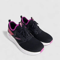 Skechers Ladies Comfort Sneaker Go Run Elevate 128317 Black Purple SW129
