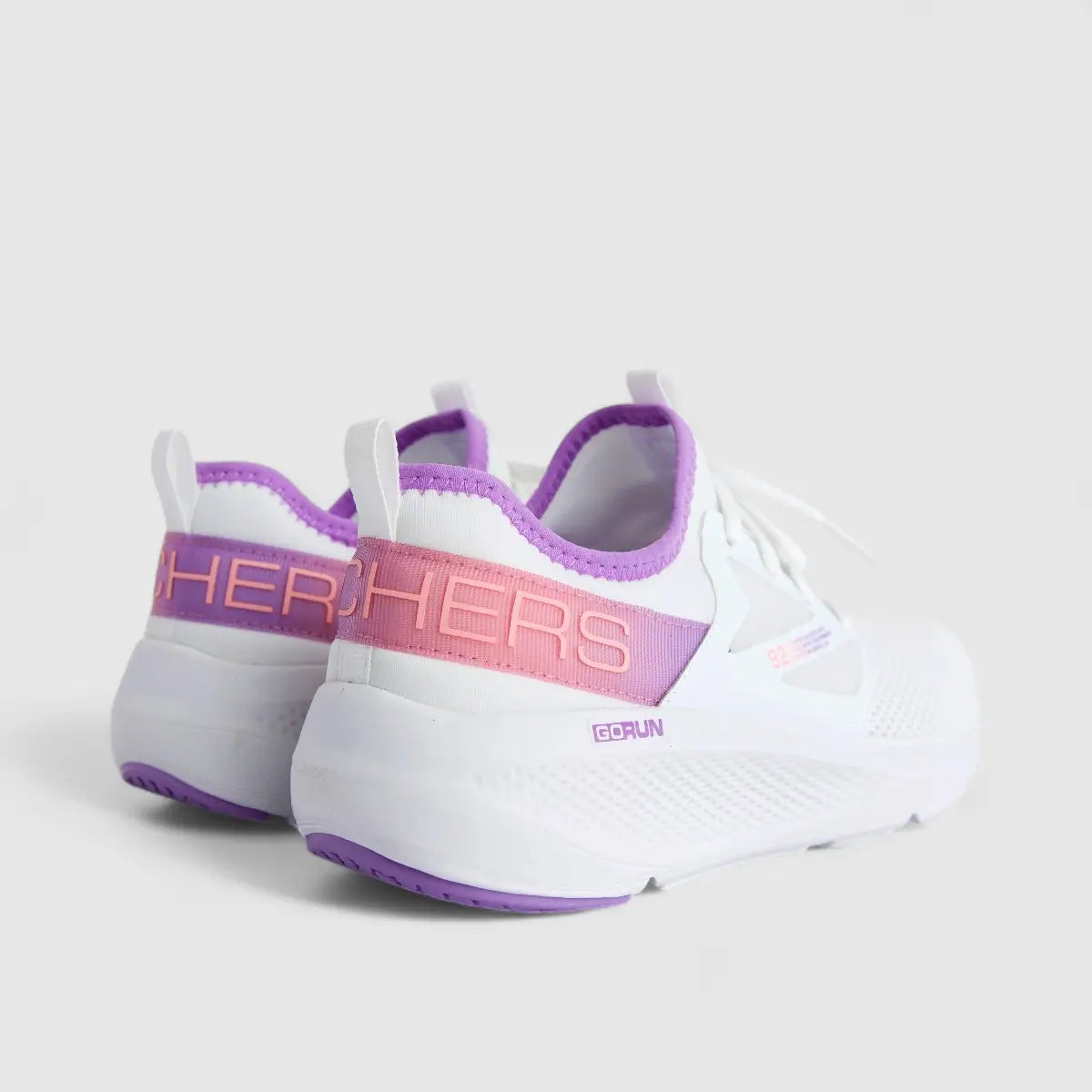 Skechers Ladies Comfort Sneaker Go Run Elevate 128317 White Lavender SW118