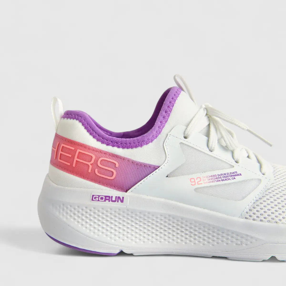 Skechers Ladies Comfort Sneaker Go Run Elevate 128317 White Lavender SW118