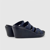 Skechers Ladies Rumble On Sandal Navy 33215 Sandals | familyshoecentre