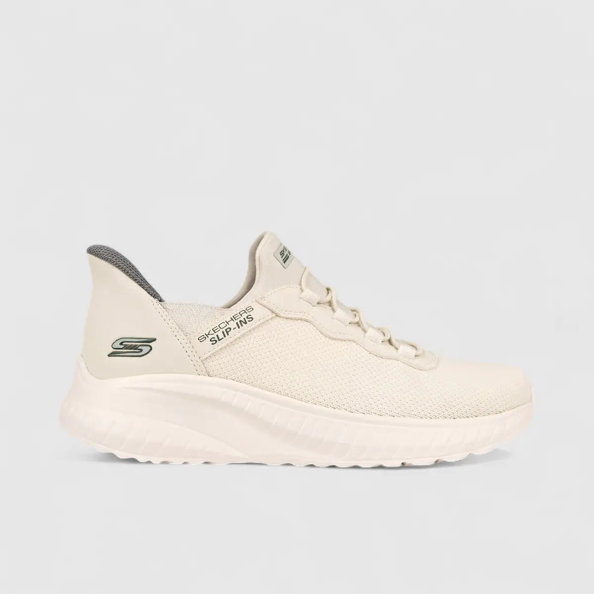 Skechers Mens Comfort Slip Ins 118300 Off White SM80 Gents | familyshoecentre