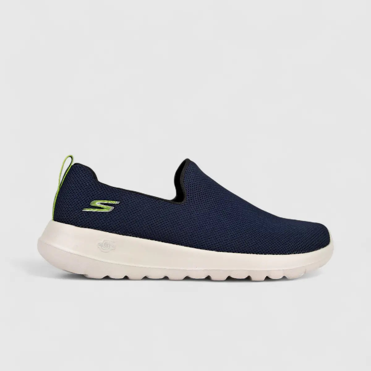 Skechers Men's Comfort Slip On Go Walk Max 216114 Navy Lime SM94 Sneakers | familyshoecentre