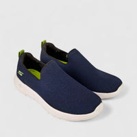 Skechers Men's Comfort Slip On Go Walk Max 216114 Navy Lime SM94 Sneakers | familyshoecentre