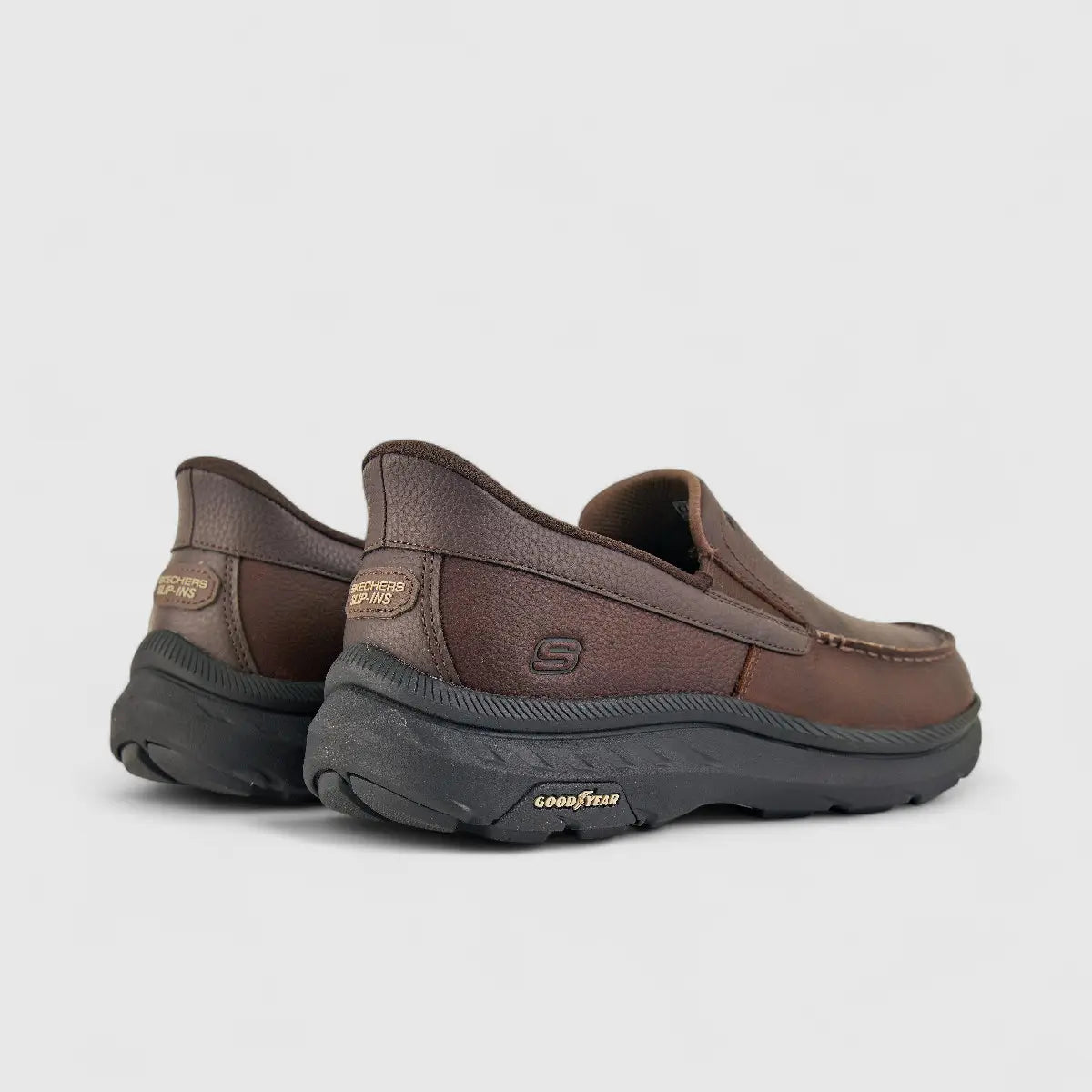 Skechers Men's Comfort Slip On Pollard 205334 Red Brown SM97