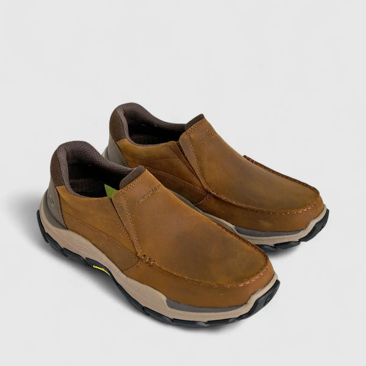 Skechers Men's Comfort Slip On Respected 204321 Dark Brown SM102