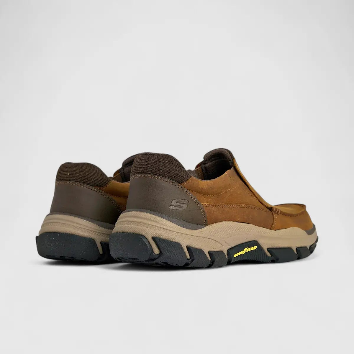 Skechers Men's Comfort Slip On Respected 204321 Dark Brown SM102