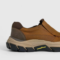 Skechers Men's Comfort Slip On Respected 204321 Dark Brown SM102