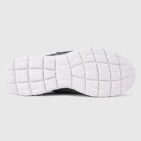Skechers Men's Comfort Open Back Slip On Summits Vindicator shoe, grey, shown from the sole perspective.