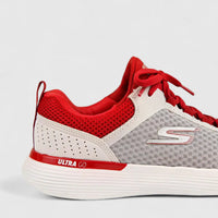 Skechers Men's Comfort Sneaker Go Run 400 V2 220088  Grey Red SM88 Sneakers | familyshoecentre