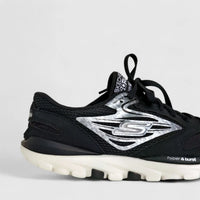Skechers Men's Comfort Sneaker Go Run Og Hyper 220229 Black Silver SM106