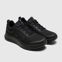 Skechers Men's Comfort Sneaker Go Walk Flex 216508 in black, featuring a mesh upper and flexible sole.