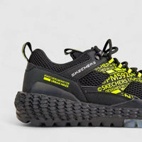 Skechers Men's Comfort Sneaker Monster 232189 Black Lime SM91 Sneakers | familyshoecentre