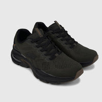 Skechers Men's Skech-Air Ventura comfort sneakers in olive and black mesh, shown angled for a casual style.