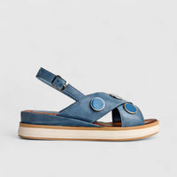 Sofia Mare Ladies Leather Comfort Sandal 11832 Blue SF80