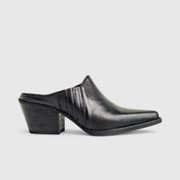 Sofia Mare Ladies Leather Cowboy Mule 11800 Black SF73