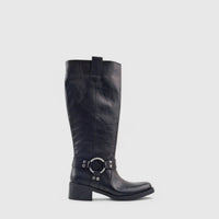 Sofia Mare Leather Boot Black 11762 Boots | familyshoecentre