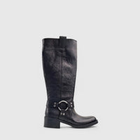 Sofia Mare Leather Boot Black 11762 Boots | familyshoecentre