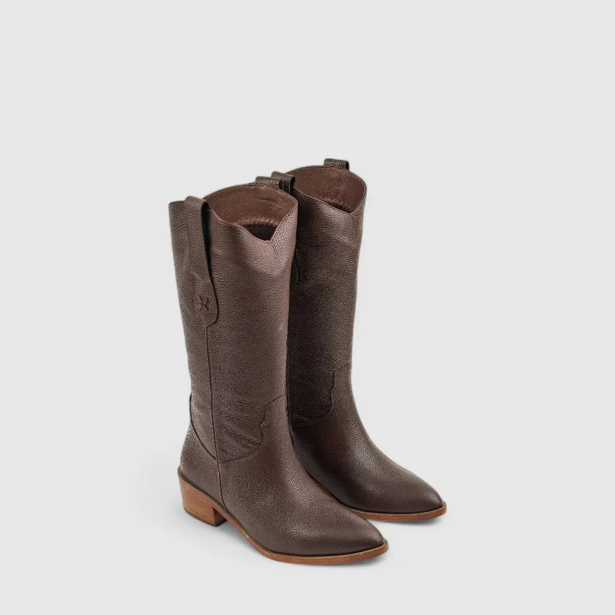 Sofia Mare Leather Boot Brown 11561 Boots | familyshoecentre