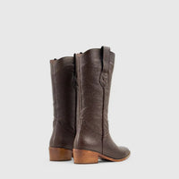 Sofia Mare Leather Boot Brown 11561 Boots | familyshoecentre