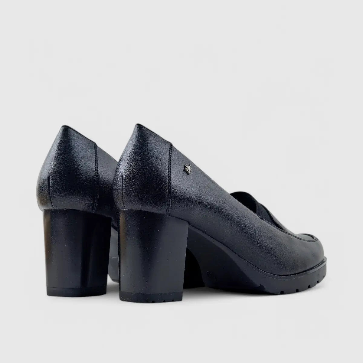 Soft Style By Hush Puppies Roma Black 01510 Heels | familyshoecentre