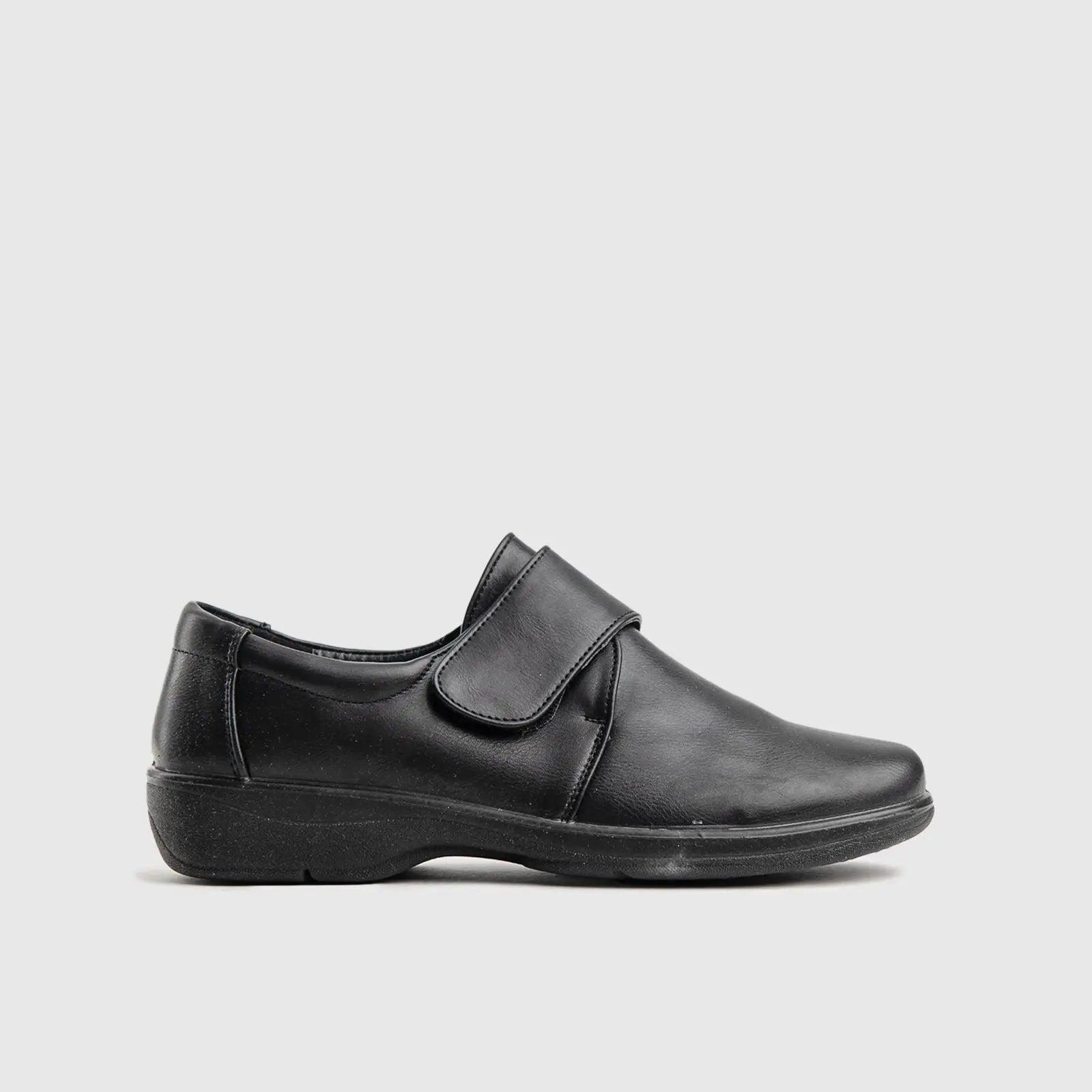 Soft Style Jayla Velcro Black 01243 Comfort | familyshoecentre