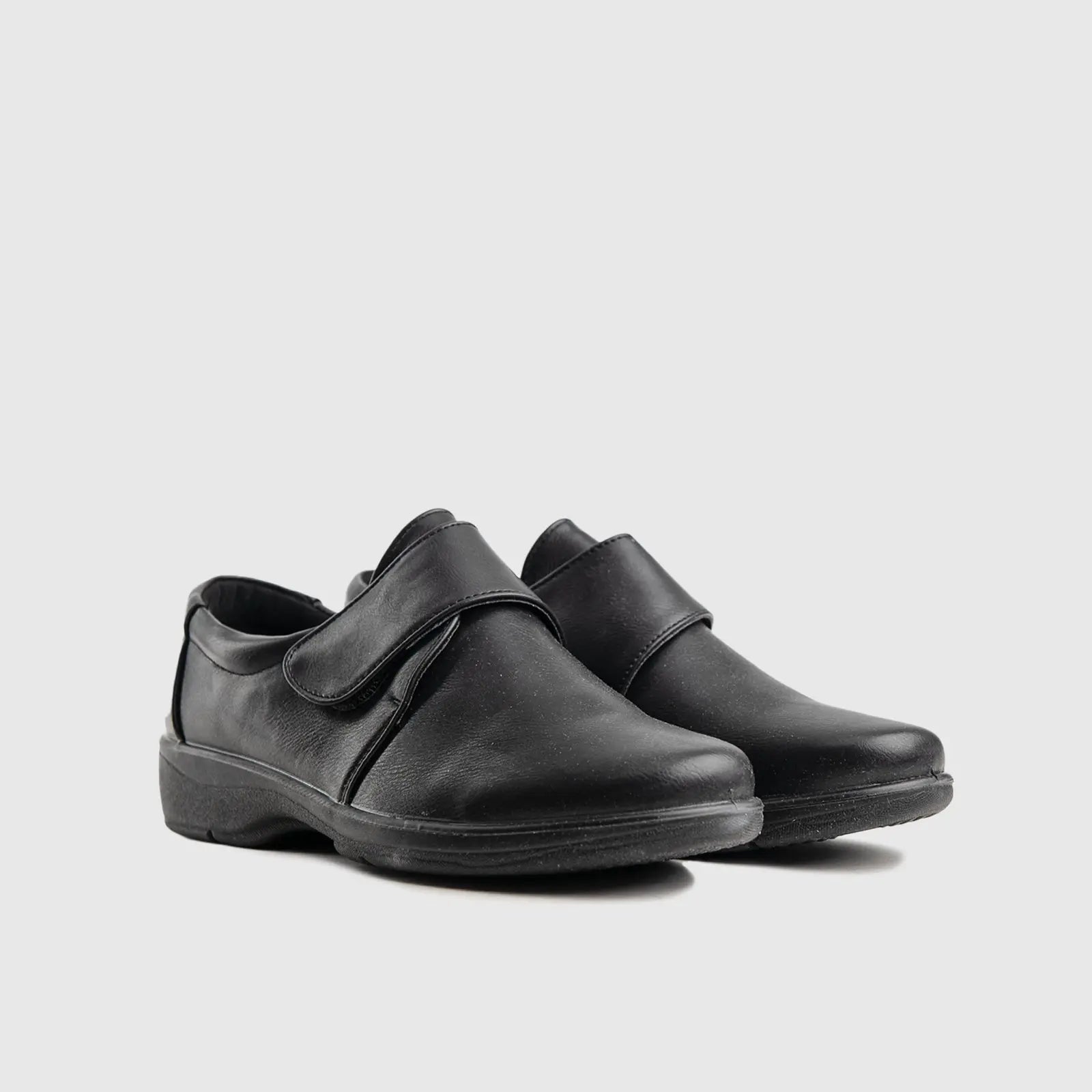 Soft Style Jayla Velcro Black 01243 Comfort | familyshoecentre