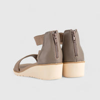 Willows Comfort Wedge Sandal Beige 01370 Wedges | familyshoecentre