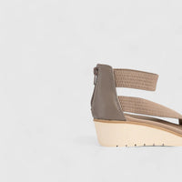 Willows Comfort Wedge Sandal Beige 01370 Wedges | familyshoecentre