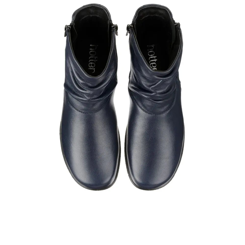 HOTTER WHISPER NAVY Boots | familyshoecentre