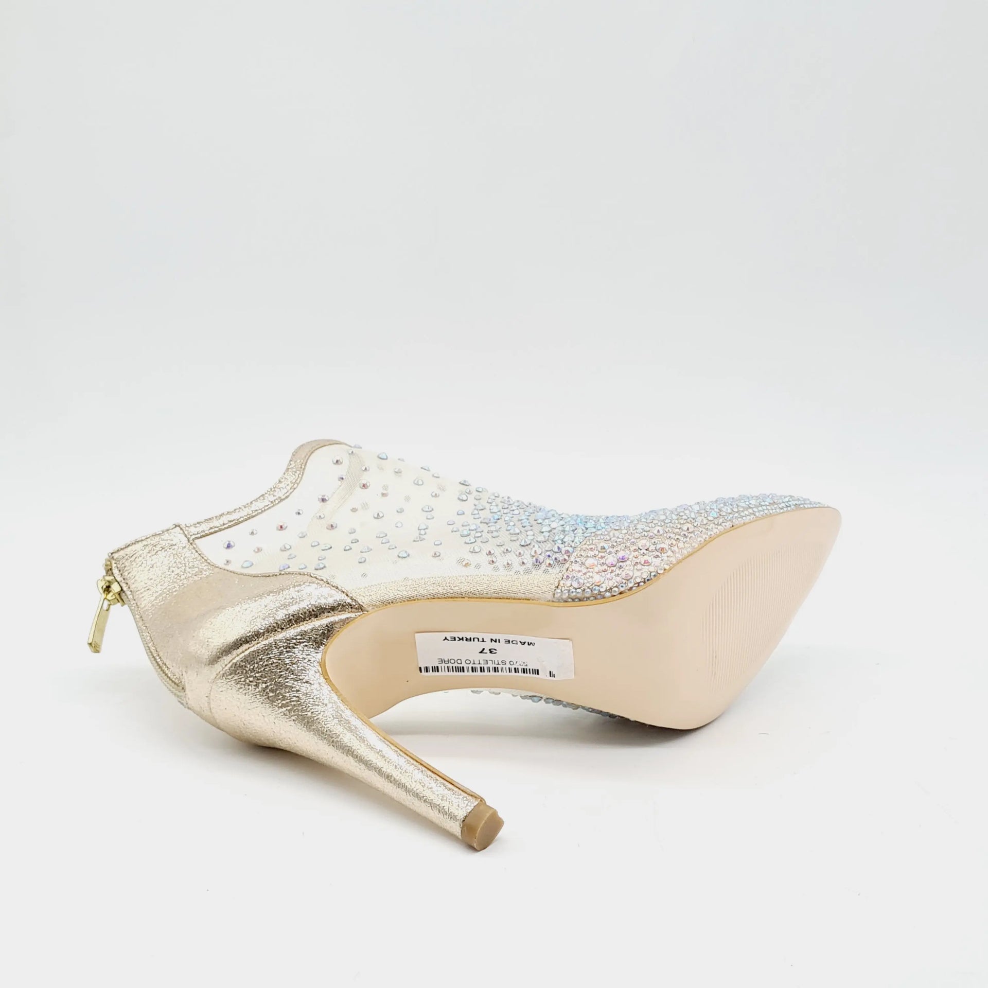 BRD014 GOLD Heels | familyshoecentre
