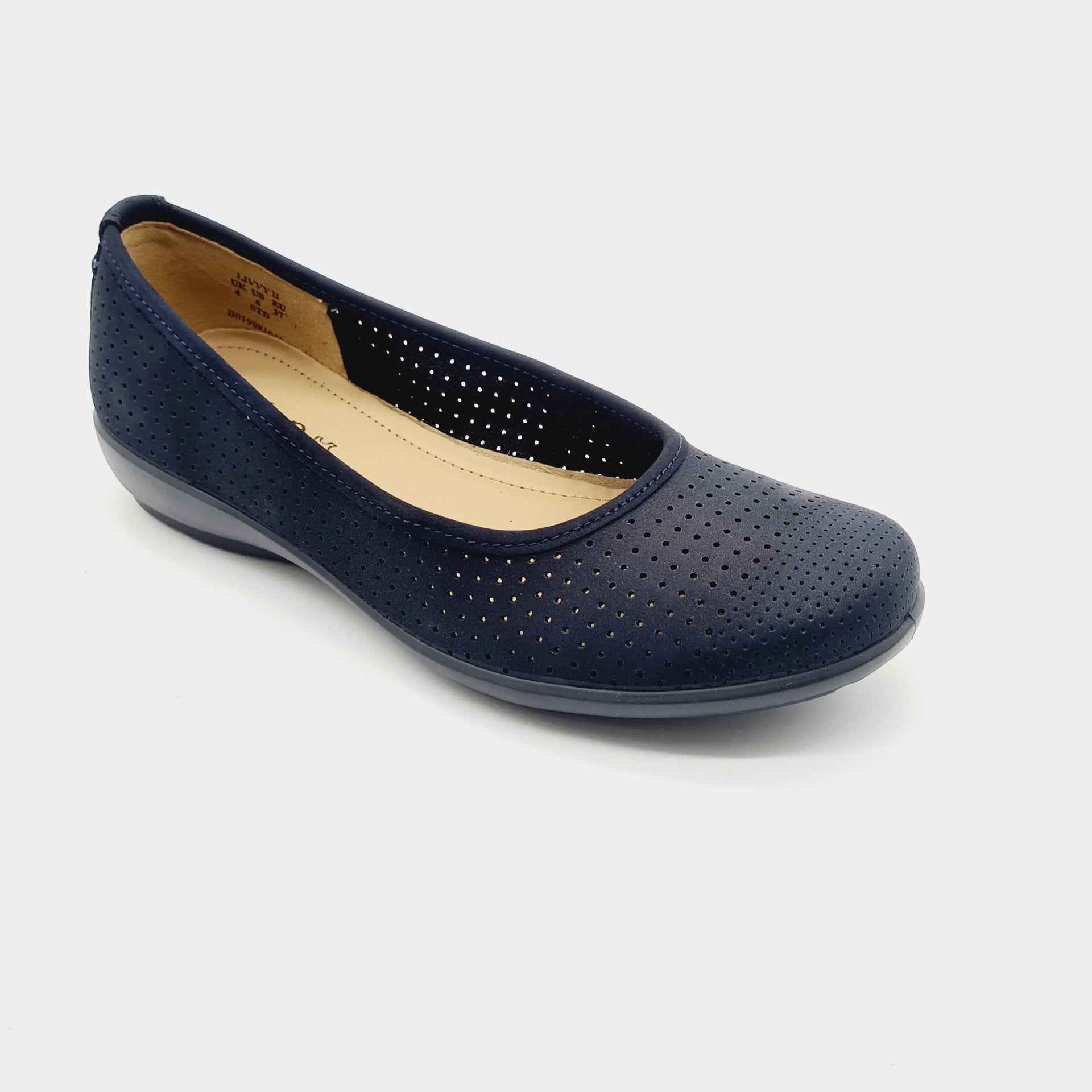 HOTTER LIVVY 2 NAVY Pumps | familyshoecentre