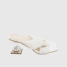 BETTY 1037 WHITE LADIES SANDAL Heels | familyshoecentre