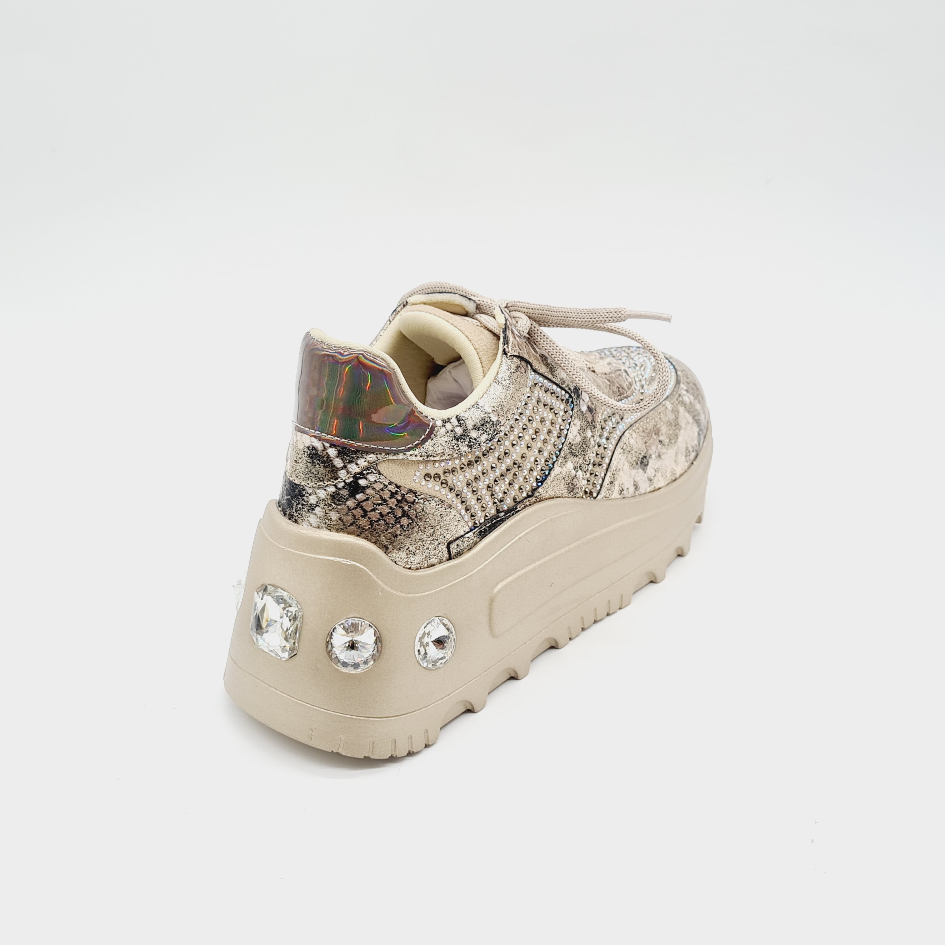 SEN MO139 BEIGE Sneakers | familyshoecentre
