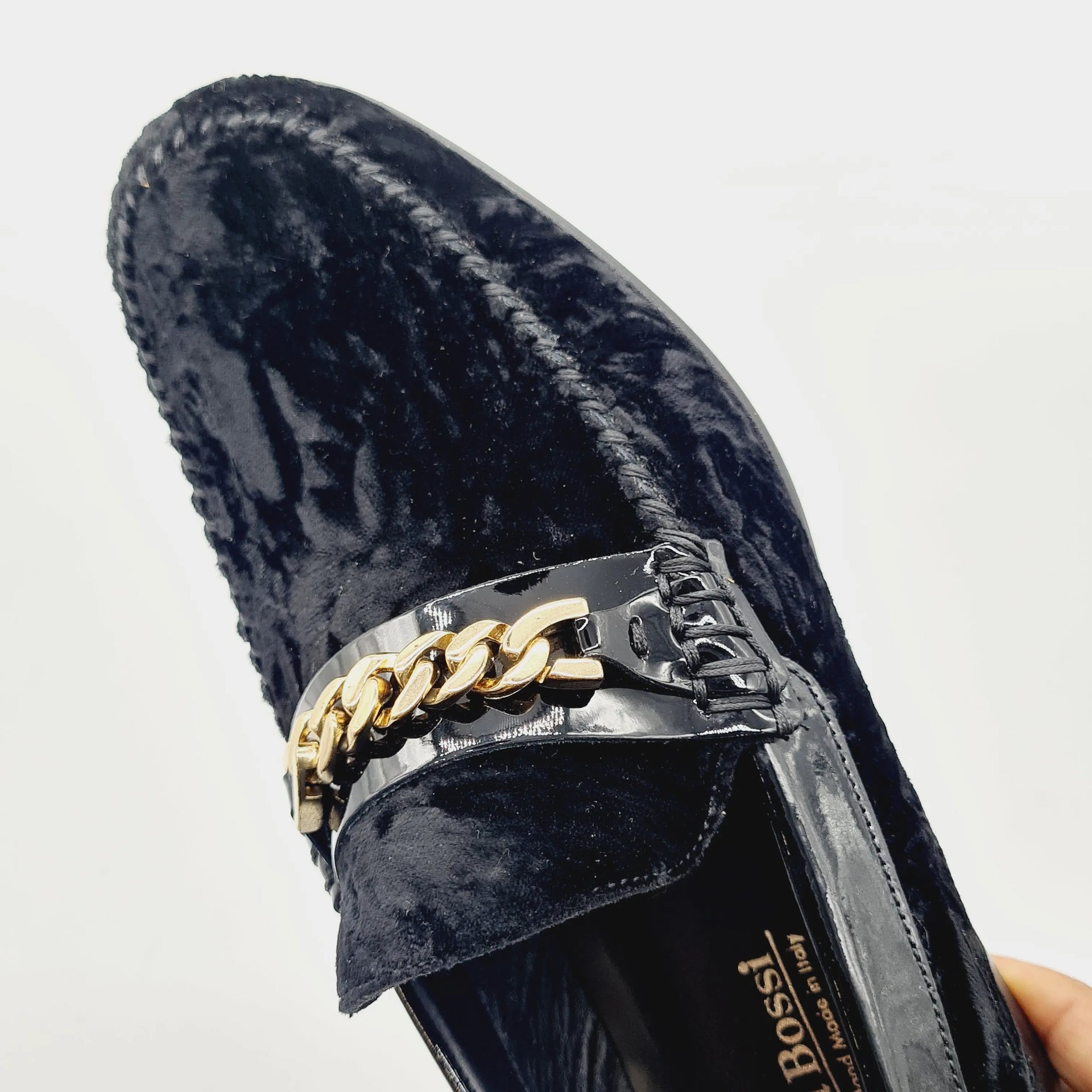 LB 2331 BLACK MENS ITALIAN LEATHER SHOE Loafers | familyshoecentre