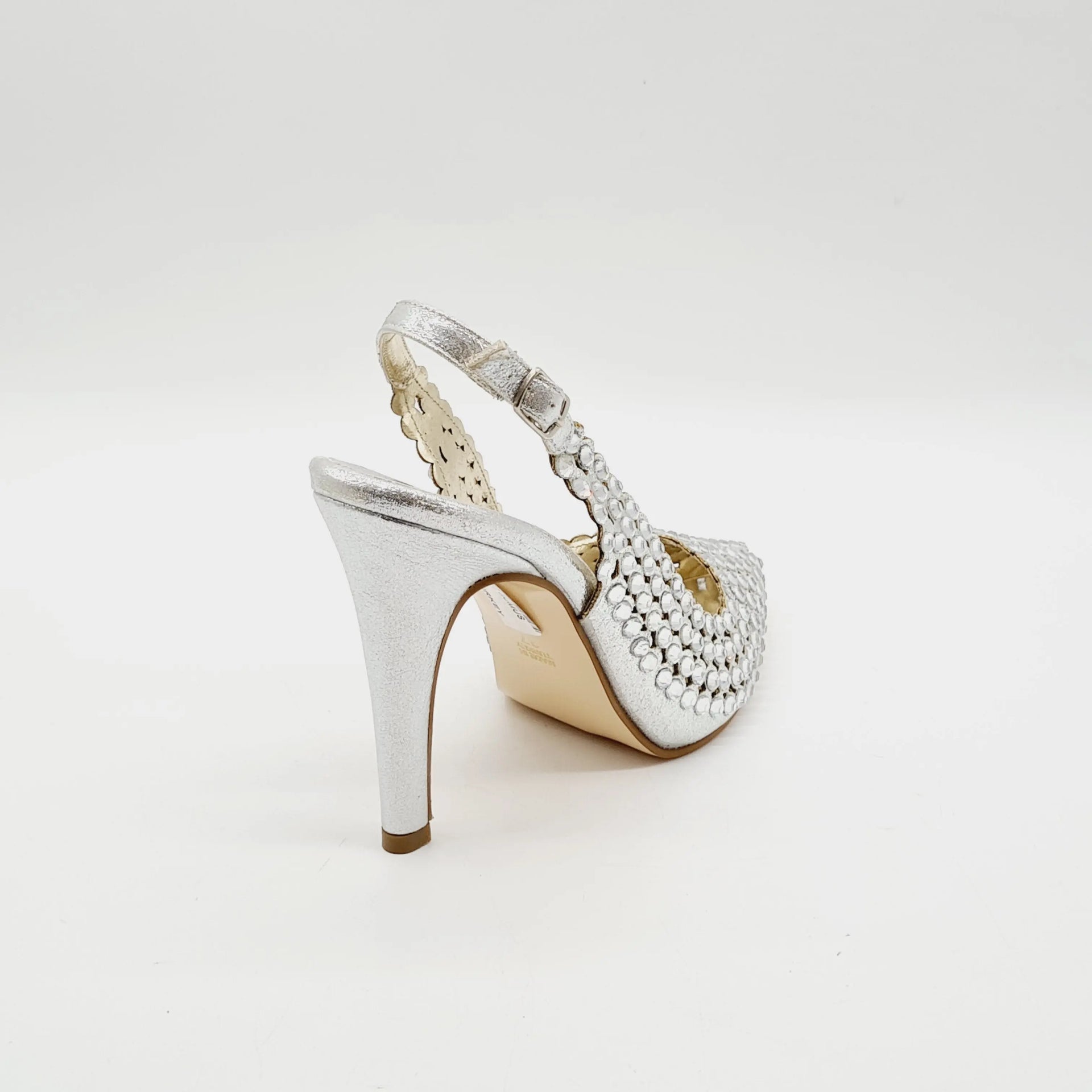 BRIDAL 5507 SILVER Heels | familyshoecentre