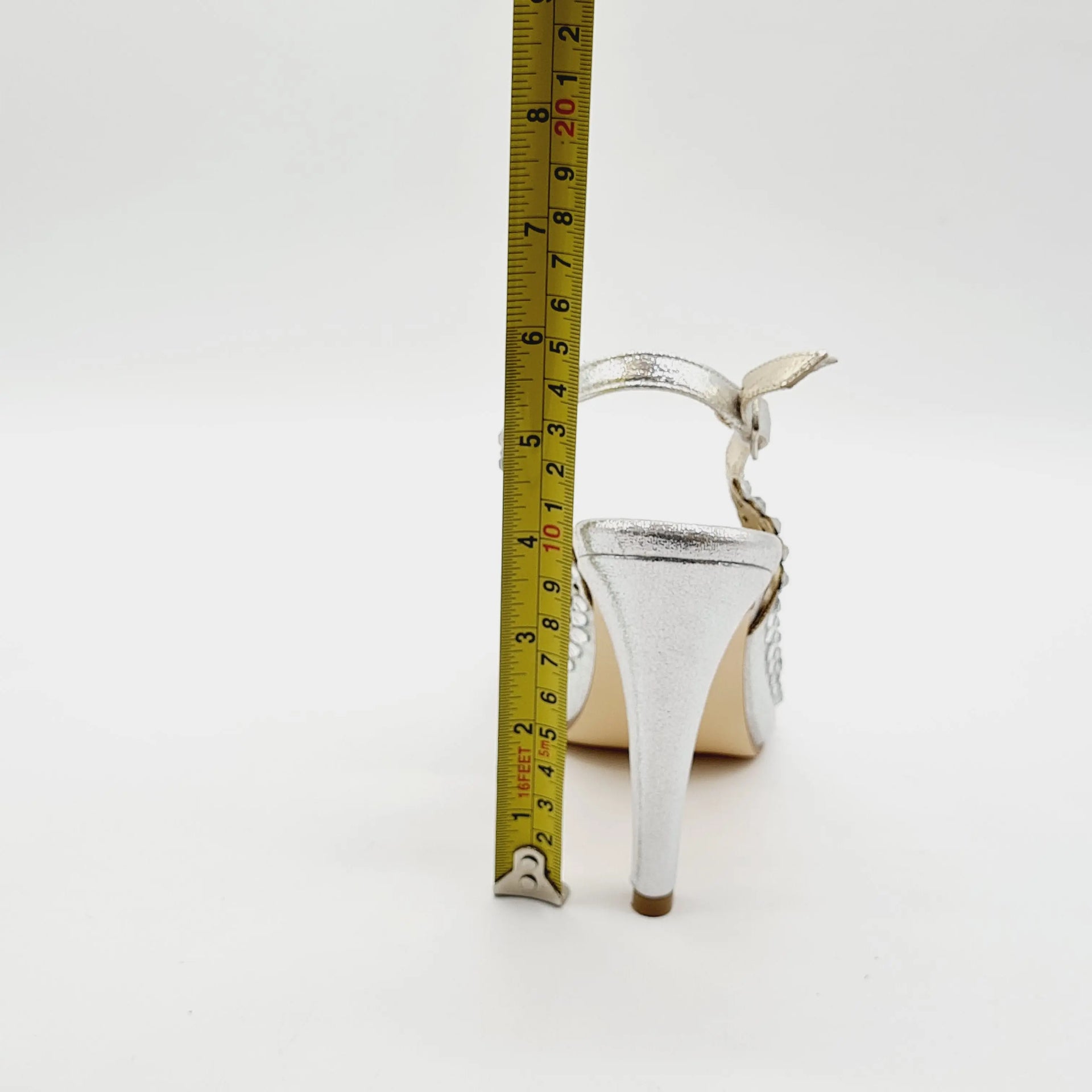 BRIDAL 5507 SILVER Heels | familyshoecentre