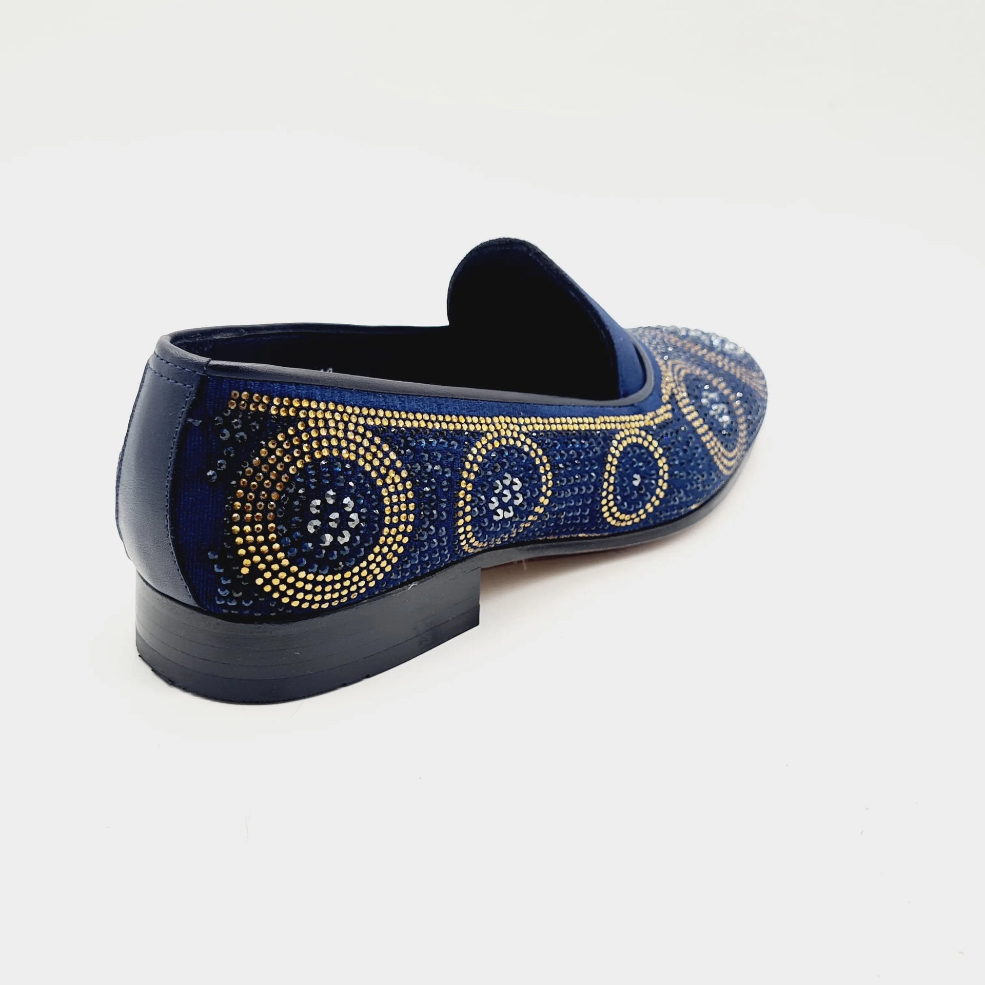ELI 107 NAVY Loafers | familyshoecentre
