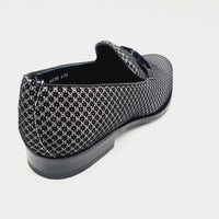 LB 1570 BLACK MENS ITALIAN LEATHER SHOE Loafers | familyshoecentre