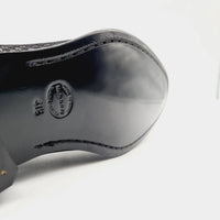 LB 1570 BLACK MENS ITALIAN LEATHER SHOE Loafers | familyshoecentre