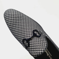 LB 1570 BLACK MENS ITALIAN LEATHER SHOE Loafers | familyshoecentre