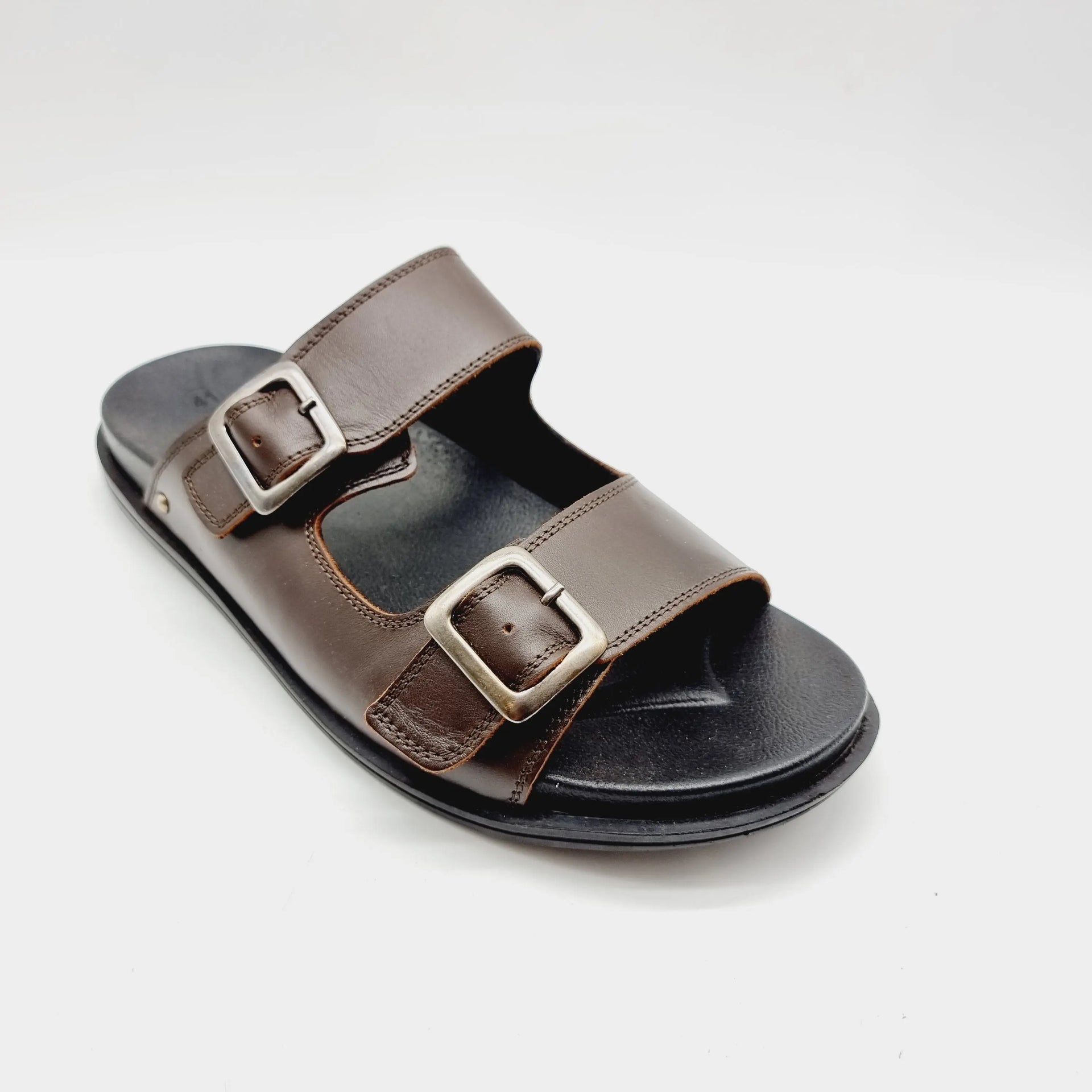 GLAD 347 BROWN MENS LEATHER SANDAL Sandals | familyshoecentre